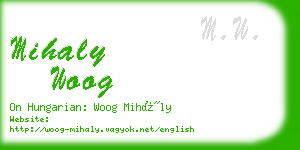 mihaly woog business card